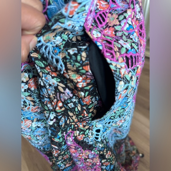 Anthropologie Clementina Eyelet Floral Boho Maxi Dress Women’s Size M - Picture 12 of 16